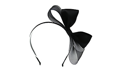 cute black party bow headband