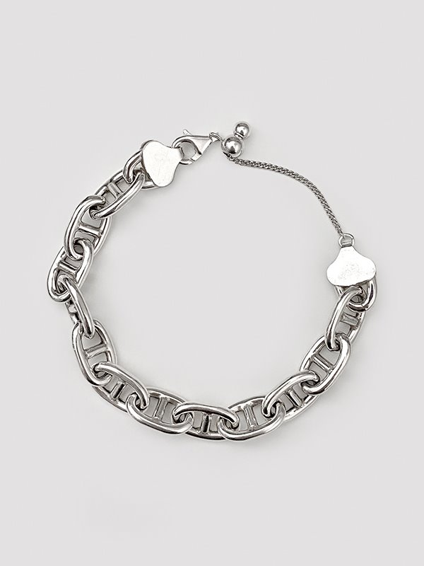 silver marina chain bracelet