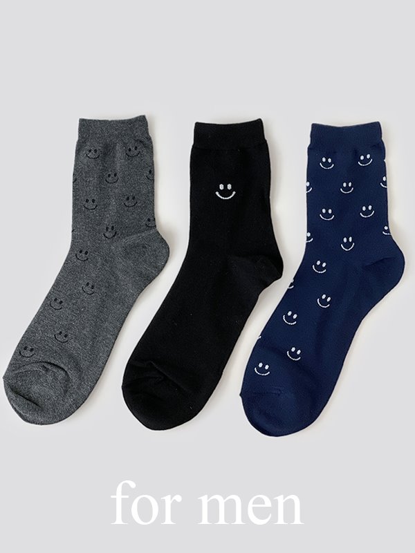smile socks set for men
