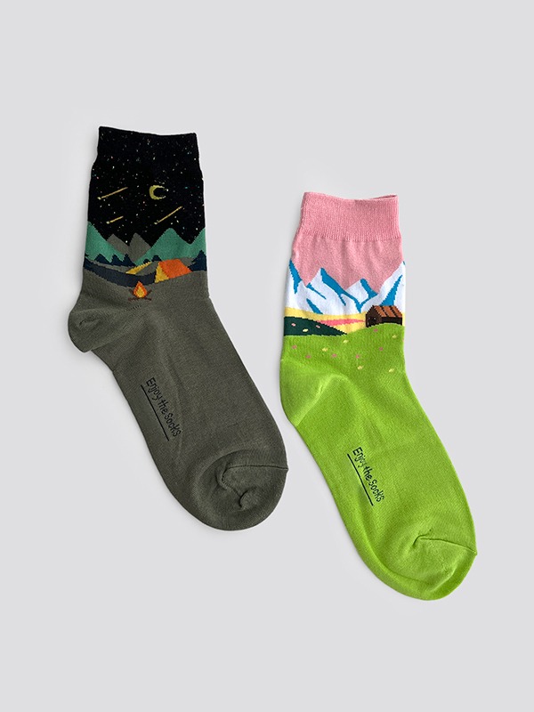 happy camper socks set