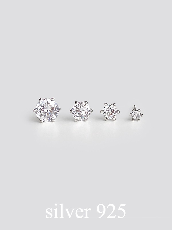 luxe carat silver earrings