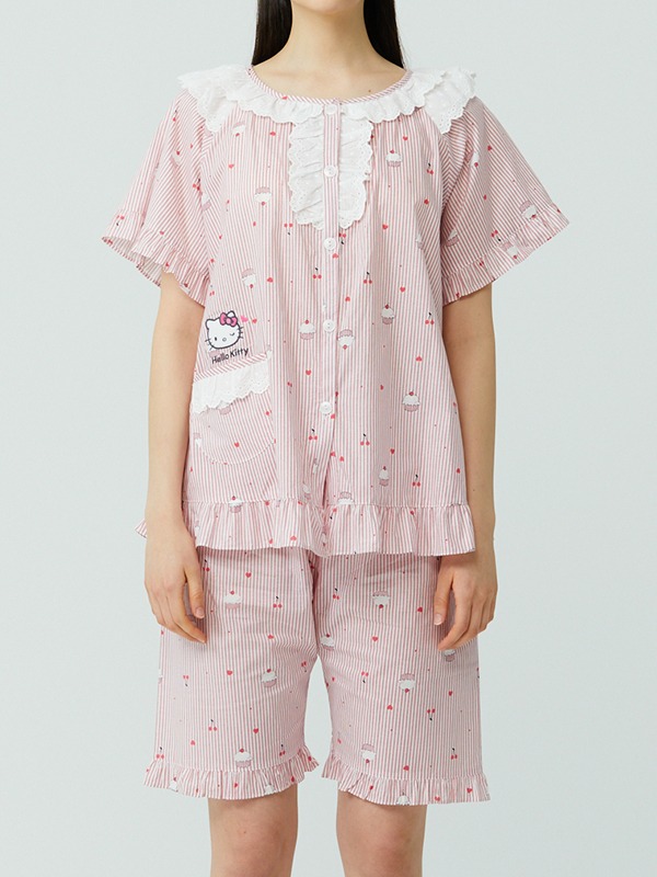 Kitty cupcake pajama set