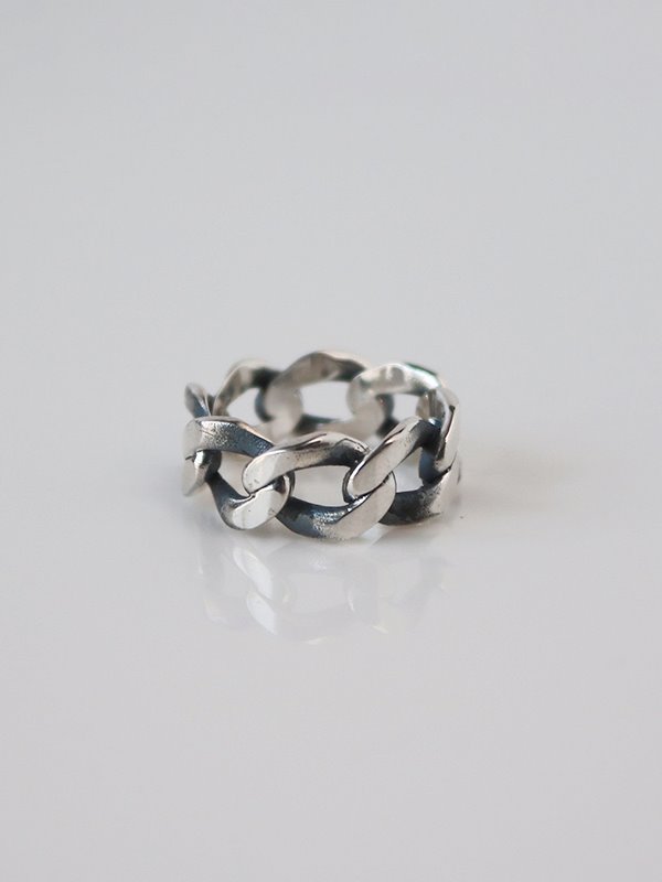 antique silver chain ring