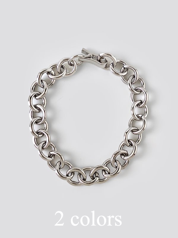 2-tone chunky chain necklace