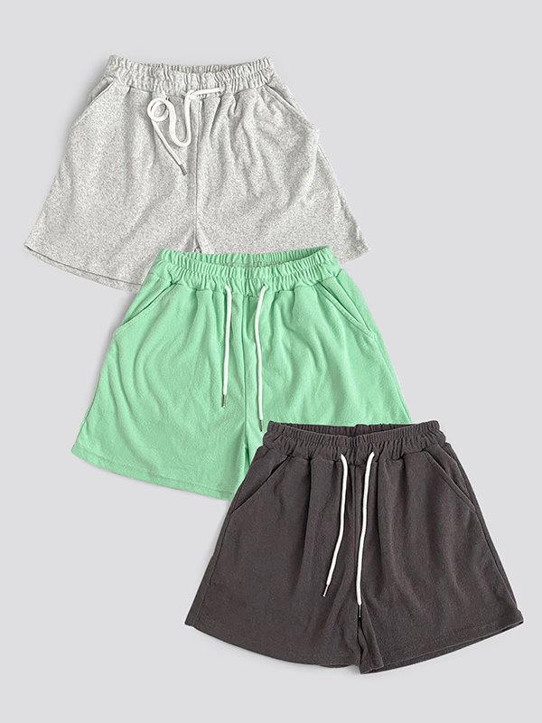 summer terry shorts