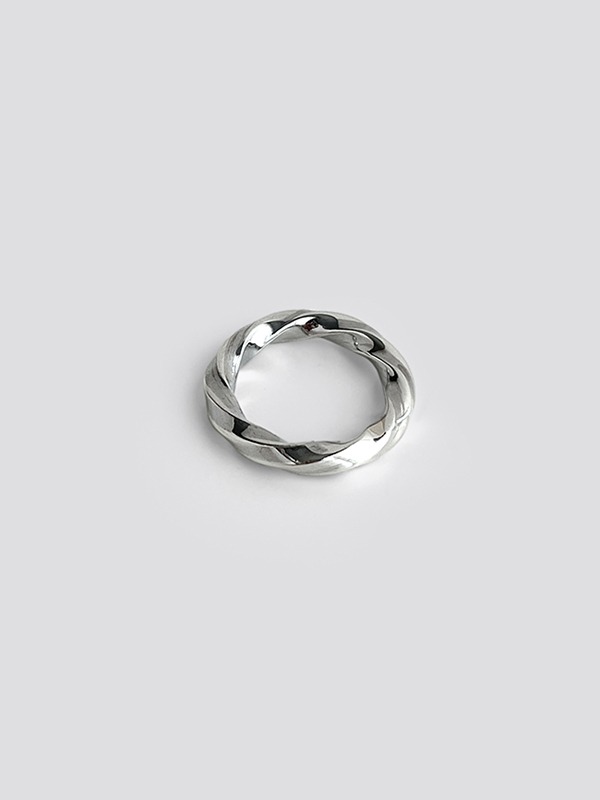 silver infinity twisted ring